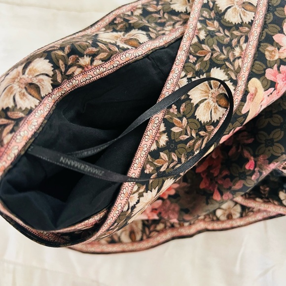 Zimmermann Illuminate High Waist brown and Pink Floral Shorts - Picture 6 of 8